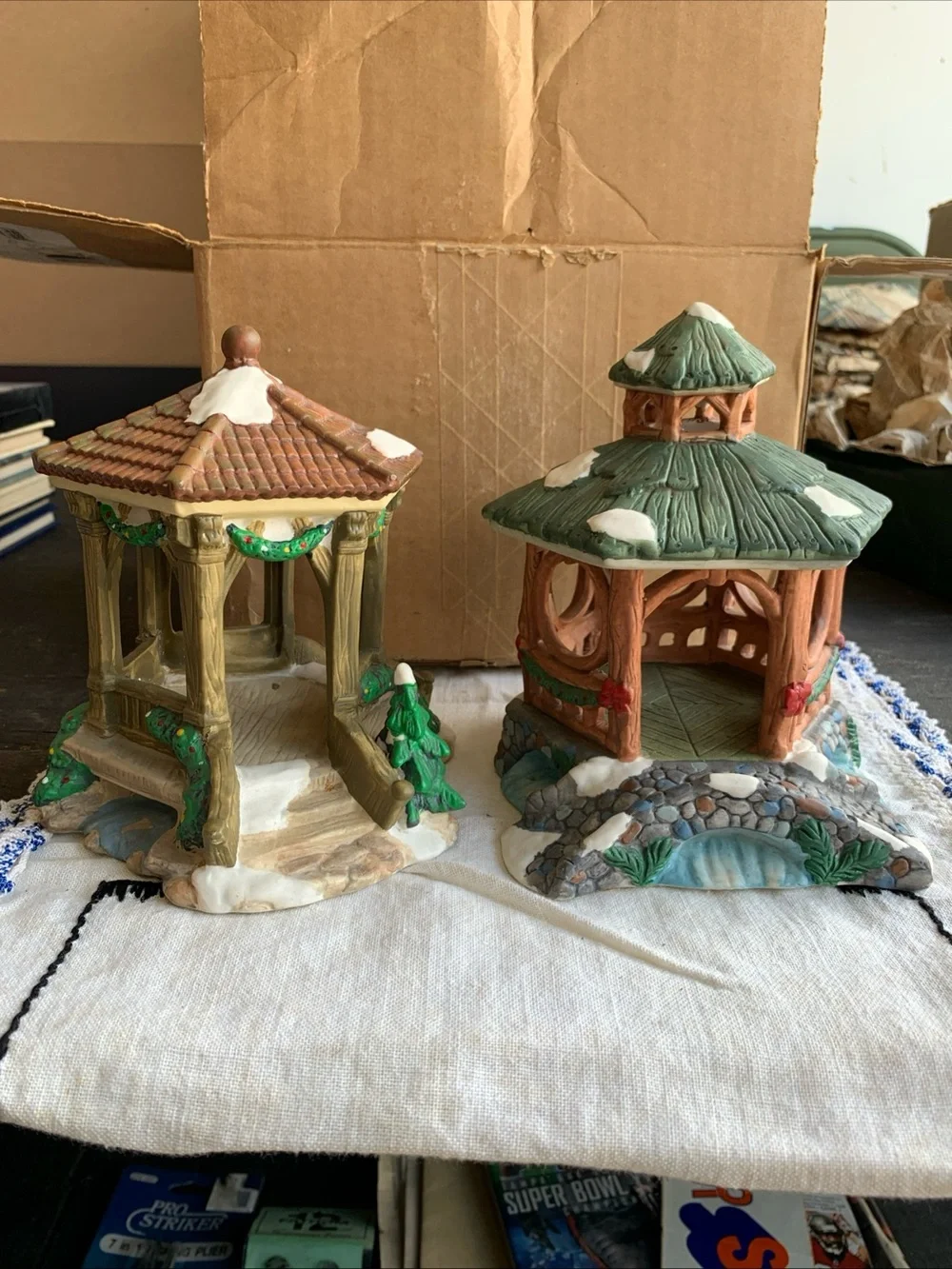 Old Ceramic Gazebo Figurines